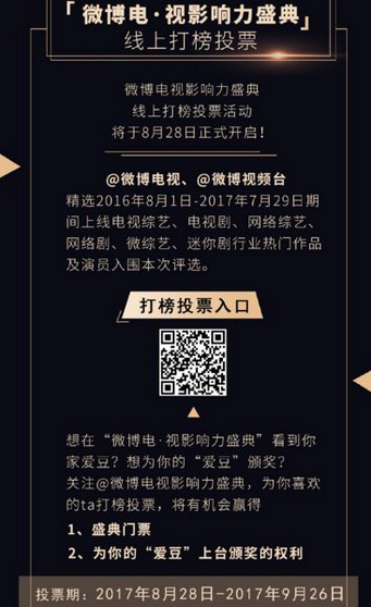 2017微博電視影響力盛典直播在哪看