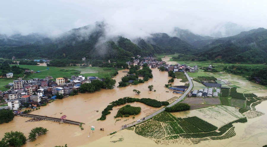 汶川航拍畫面