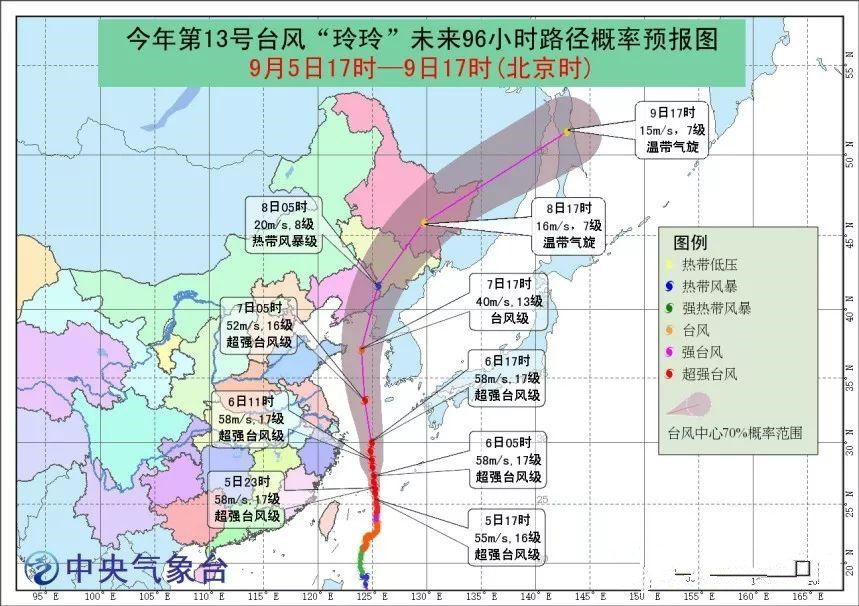 臺(tái)風(fēng)"玲玲"進(jìn)黃海